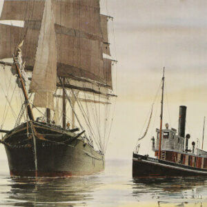 ST. FRANCIS & the steam tug BAHADA