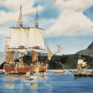 COLUMBIA with LADY WASH. In Clayoquot Sound-1792