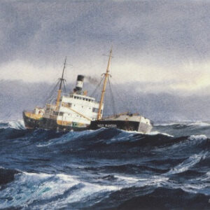 McCormick freighter WEST PLANTER at sea (big swells)