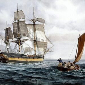 HMS DISCOVERY with a Cutter