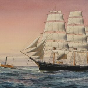 Sailing ship ST. PAUL and steam tug TACOMA